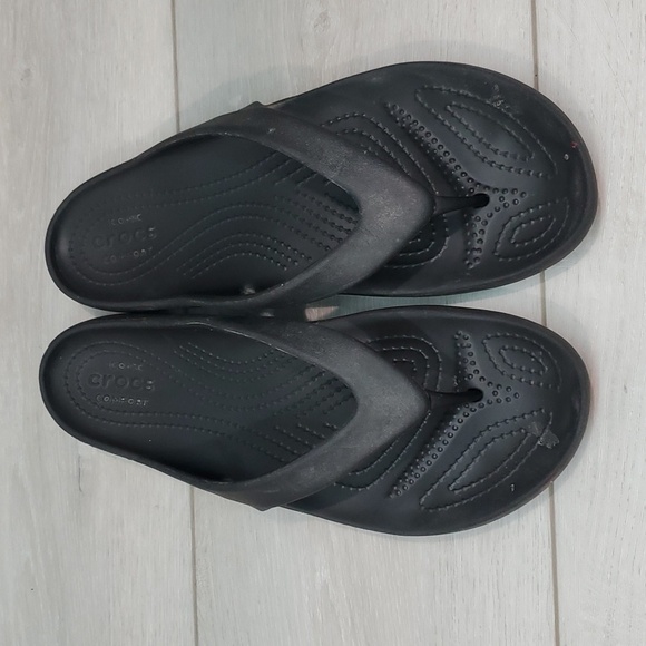 Crocs Women Comfort Thong Sandals Flats shoes sz 9 - Picture 3 of 11